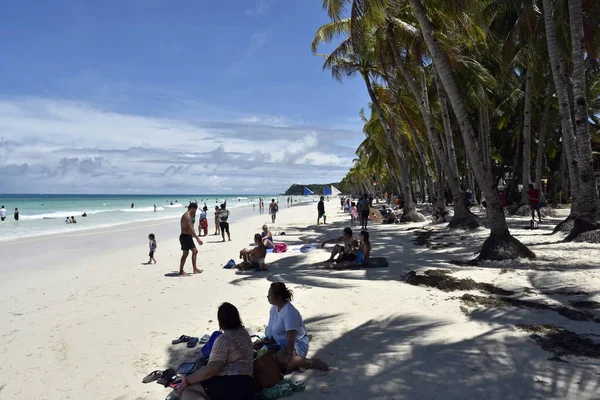 Boracay Island Philippines July 2022 Tourist Spot Central Philippines Lot — Stockfoto