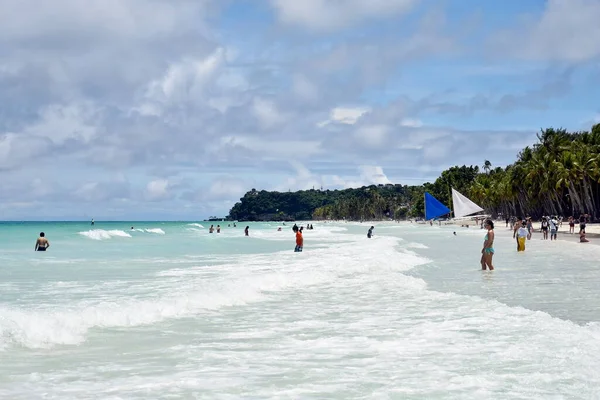Остров Боракай Филиппины Июля 2022 Года Туристическое Место Центральной Части — стоковое фото
