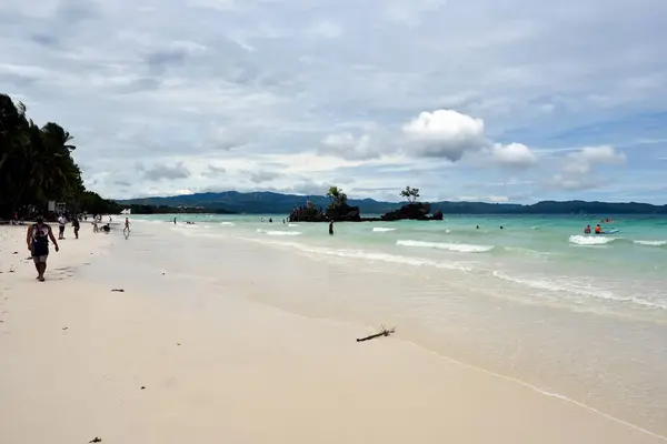 Boracay Island Philippines July 2022 Tourist Spot Central Philippines Lot — Stok Foto