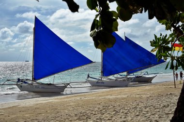 Boracay Island, Philippines, July 10, 2022, tourist spot in central Philippines, lot of visitors coming from country and around the world.