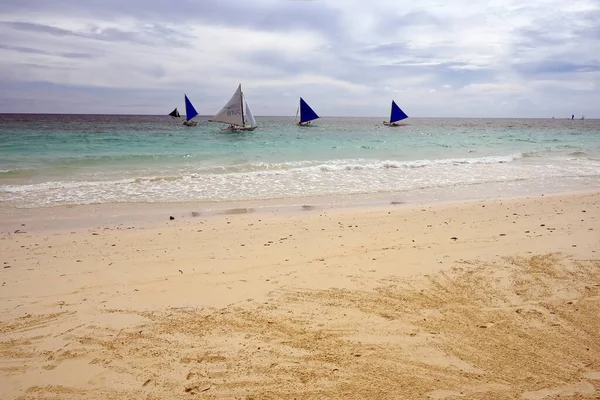 Boracay Island Philippines July 2022 Tourist Spot Central Philippines Lot — Stockfoto