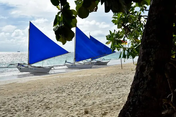 Boracay Island Philippines July 2022 Tourist Spot Central Philippines Lot — Stockfoto