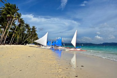 Boracay Island, Philippines, July 10, 2022, tourist spot in central Philippines, lot of visitors coming from country and around the world.