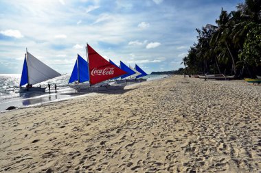 Boracay Island, Philippines, July 10, 2022, tourist spot in central Philippines, lot of visitors coming from country and around the world.