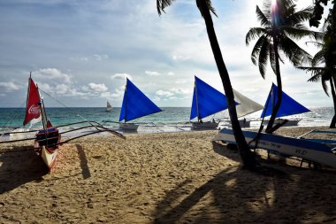 Boracay Island, Philippines, July 10, 2022, tourist spot in central Philippines, lot of visitors coming from country and around the world.