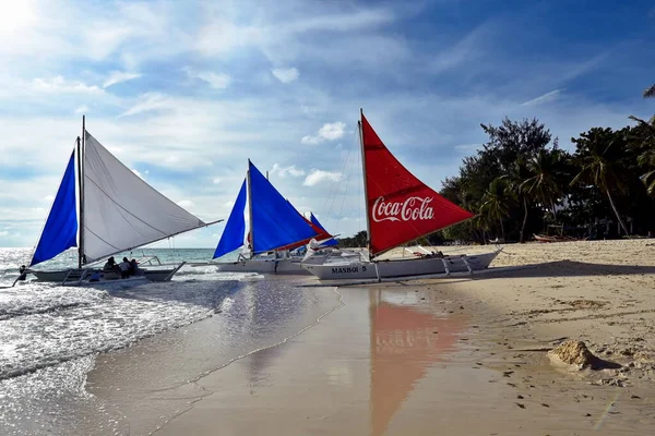 Boracay Island Philippines July 2022 Tourist Spot Central Philippines Lot — ストック写真