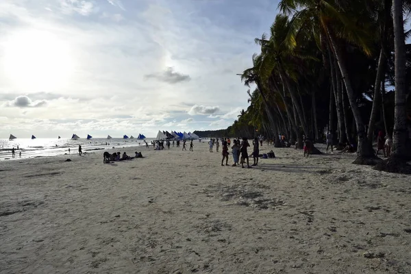 Boracay Island Philippines July 2022 Tourist Spot Central Philippines Lot — Fotografia de Stock