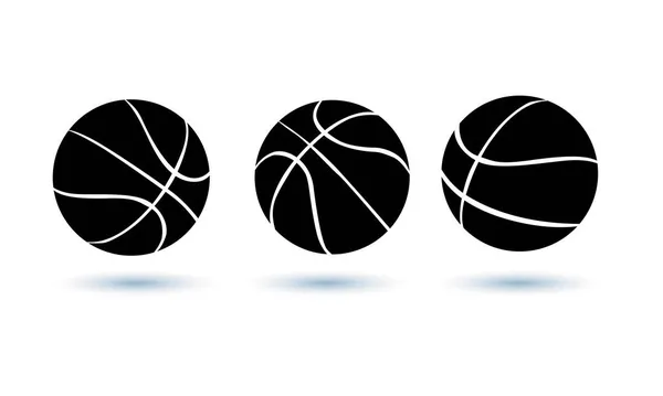 Illustration Sammlung Basketballball Mehrere Verschiedene Stile Für Die Herstellung Von — Stockvektor