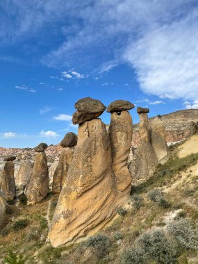 Cappadocia 'da mantar kayaları oluşumu