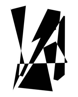 Vector hand drawn abstract illustration  . Creative simple artwork. Template for card, poster, banner, print for t-shirt, pin, badge, patch.