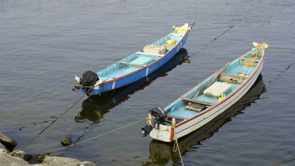 Colachel Tamilnadu India Diciembre 2021 Barcos Barcos Atracados Puerto Pesquero — Foto de Stock