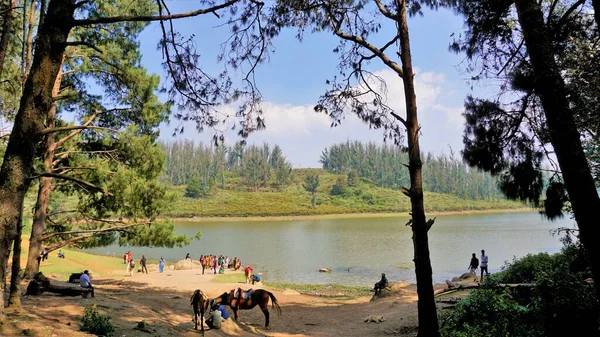 Ooty Tamilnadu India April 2022 Tourists Enjoying Beautiful Landscape View — Fotografia de Stock