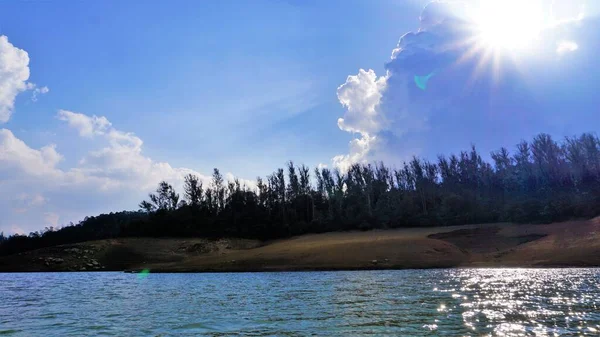 Beautiful View Pykara Lake Ooty Tamilnadu Awesome Scenery Landscapes Sky — ストック写真