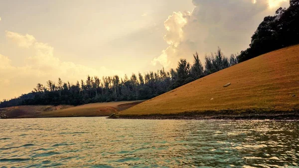 Beautiful View Pykara Lake Ooty Tamilnadu Sunset Awesome Scenery Landscapes — ストック写真