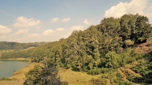 Pykara Şelaleleri, Ooty, Tamilnadu 'nun güzel manzaraları. Gün batımında akan su. Güney Hindistan ve Asya 'daki en iyi balayı yeri..