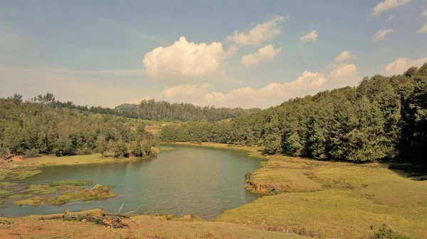 Beautiful Scenic Landscapes Pykara Falls Ooty Tamilnadu Flowof Water Sunset — ストック写真