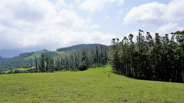 Wenlock Downs Mil Atış Noktası Nın Güzel Muhteşem Manzaraları Aile — Stok fotoğraf