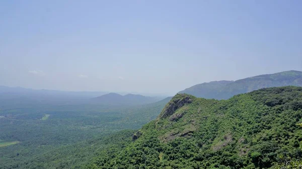 Beaux Paysages Ooty Montagnes Avec Couverture Verte Sur Les Rochers — Photo