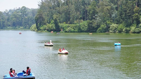 Ooty Tamilnadu India April 2022 Boating Ooty Lake Artificial Lake — Stok fotoğraf