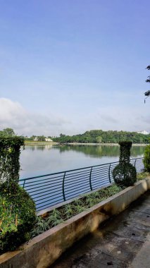 Beautiful view of Sankey tank lake. A manmade lake constructed by Col. Richard Hieram Sankey to meet the water supply demands of Bangalore along with walking and running lane.