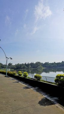 Beautiful view of Sankey tank lake. A manmade lake constructed by Col. Richard Hieram Sankey to meet the water supply demands of Bangalore along with walking and running lane.