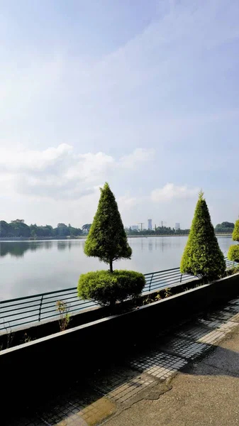 Beautiful View Sankey Tank Lake Manmade Lake Constructed Col Richard — 图库照片