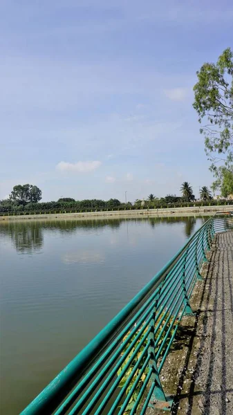 Beautiful View Sankey Tank Lake Manmade Lake Constructed Col Richard — Stok fotoğraf