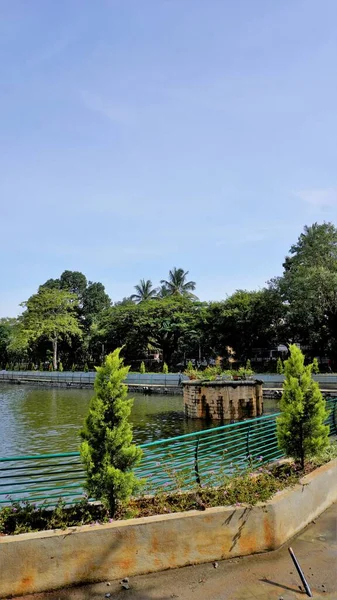 Beautiful view of Sankey tank lake. A manmade lake constructed by Col. Richard Hieram Sankey to meet the water supply demands of Bangalore along with walking and running lane.
