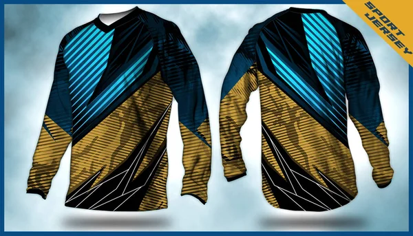 Langärmelige Motocross Trikots Shirts Vektor Abstraktes Hintergrunddesign Für Moderne Ausdrucksstarke — Stockvektor