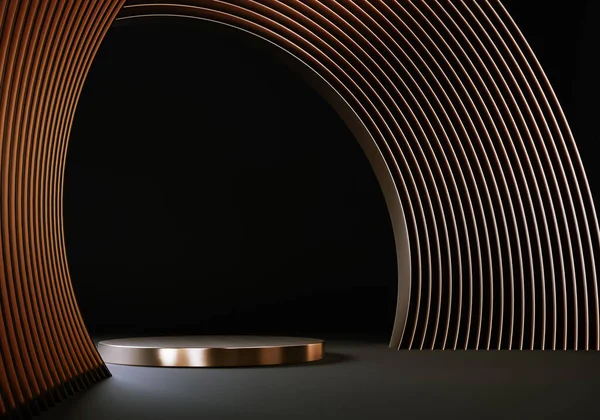 Yuvarlak çerçeveli asgari 3d arkaplan 