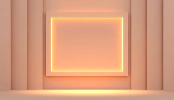 Orange Hintergrund Mit Leuchtenden Lichtern — Stockfoto