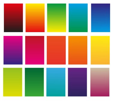 Koleksiyon gradyan arkaplanı. Vektör illüstrasyonu.