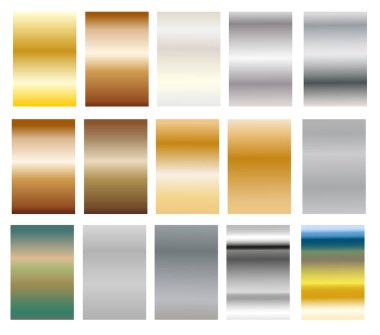 Koleksiyon metalik gradyan arkaplanı