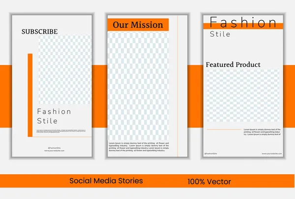 Mode Sociala Medier Berättelser Mall Banner För Instagram Eller Facebook — Stock vektor