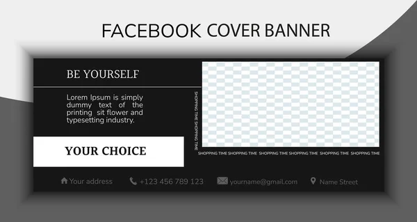 Facebook Täcka Banner Sociala Medier Mall För Berättelse Och Försäljning — Stock vektor