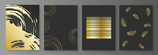 Lyxig fashionabla guld abstrakt bakgrund — Stock vektor