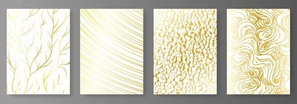 Lyxig fashionabla guld abstrakt bakgrund samling — Stock vektor