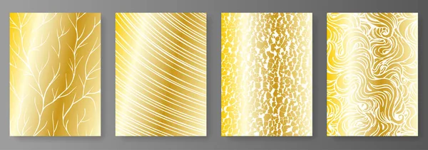 Colección de lujo de oro abstracto fondo de moda — Vector de stock