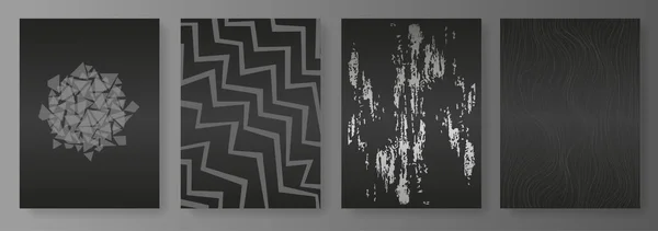 Luxe fond abstrait noir et gris à la mode — Image vectorielle
