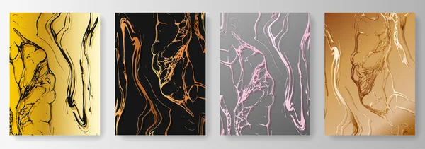 Altın, gümüş ve siyah desenli arka plan koleksiyonu