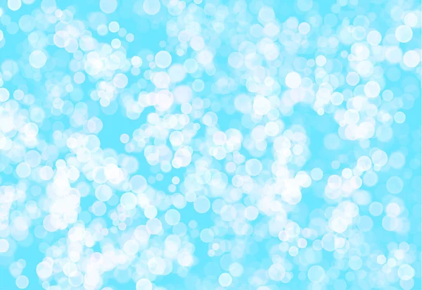 Blauer abstrakter Hintergrund mit funkelnden Kreisen. Lichtglanz — Stockvektor
