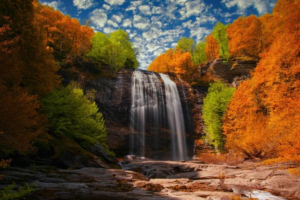 Suuctu Waterfalls Mustafa Kemal Pasa Bursa Turkey Beautiful Waterfall Trees — Stock Photo, Image