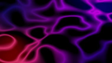 3 boyutlu soyut, mor ipeğin sallanan dalgası. Video animasyonu 4K 3D.