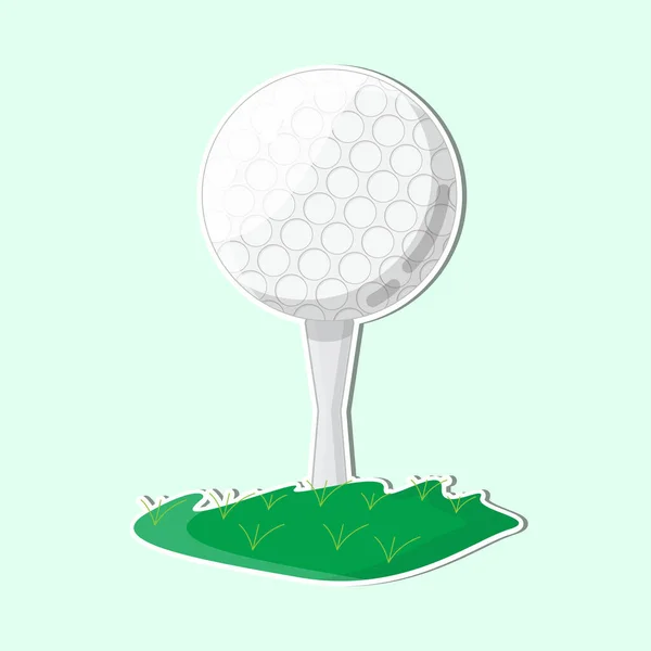 Golfball Isoliert Aufkleber Free Vector Vektorgrafiken