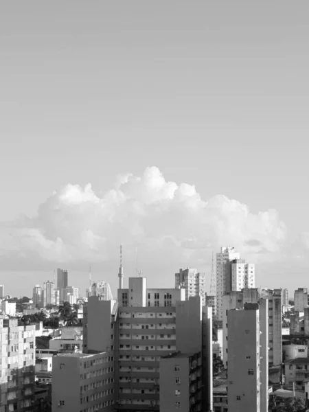 Vue Sur Ville Bâtiments Nuages — Photo