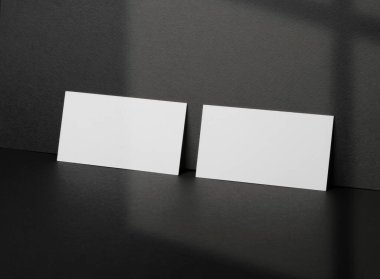 Koyu yüzeyi olan kırtasiye modelleme şablonu