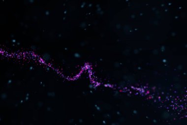 Soyut parlak parçacık gökadası arkaplanı 