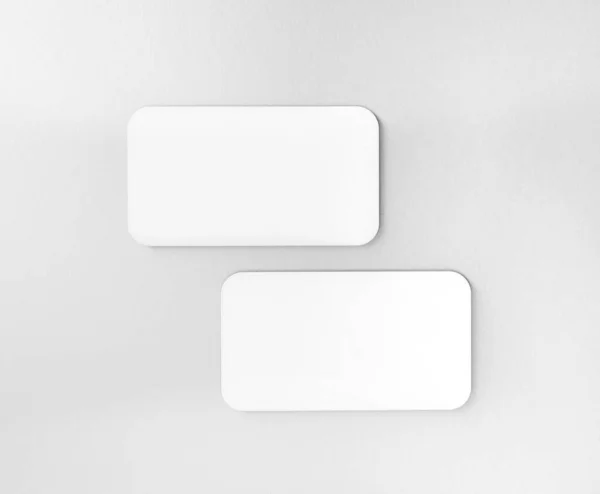 Классический Белый Макет Визитной Карточки — стоковое фото