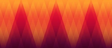 soyut turuncu ve kırmızı çok renkli üçgenler dizilmiş arkaplan, nesne, bayrak, şablon, dekor, kopyalama alanı