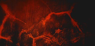 Arka plan için renkli korku çimentosu. Korkunç çatlak duvarlar.